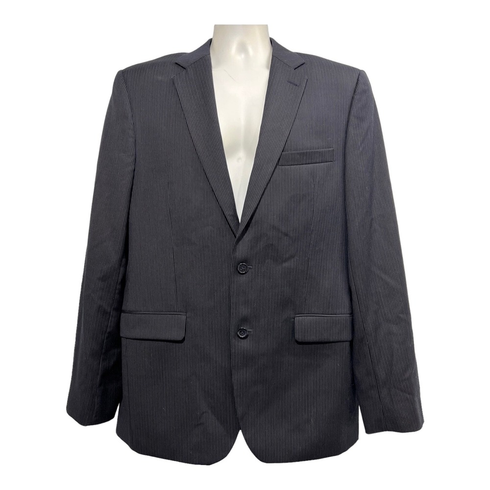 Joe‎ Joseph Abboud Blazer Mens 42L 100% Wool Blue Pin Stripe Jacket Sport Coat